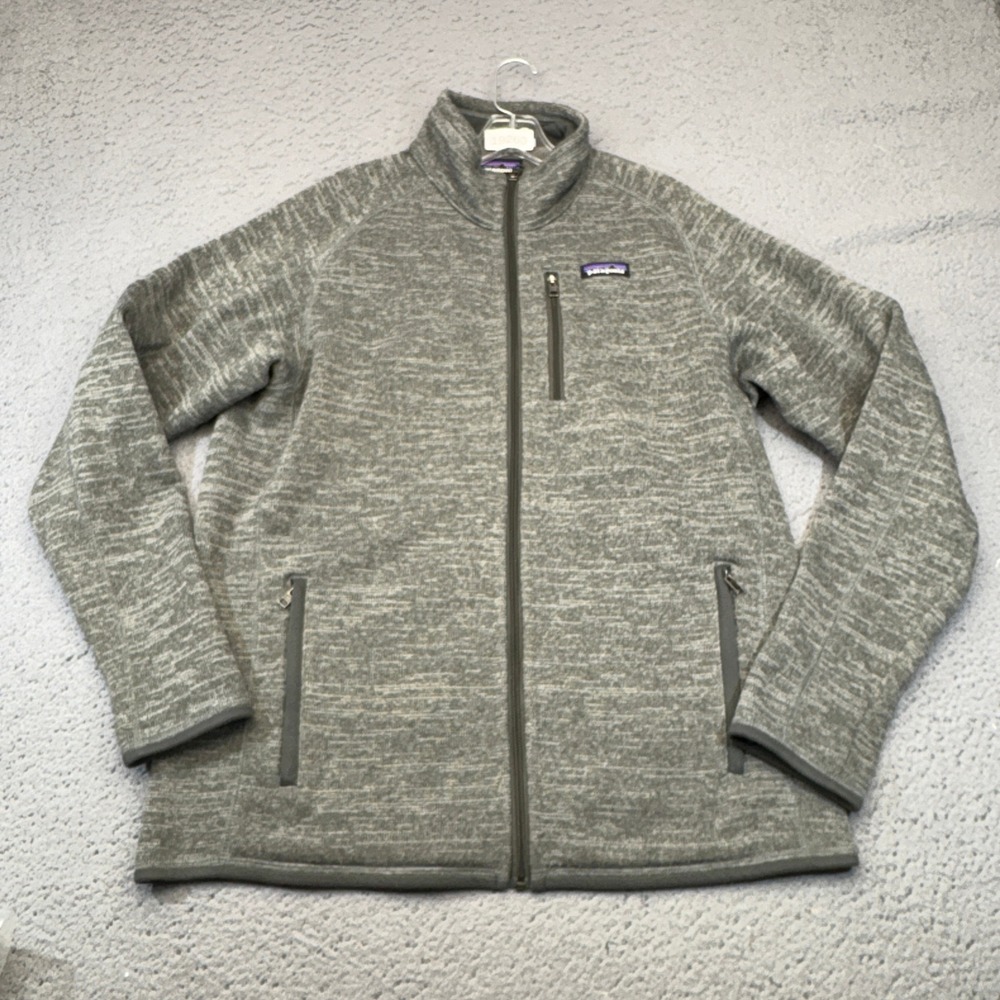 Patagonia Better Sweater Jacket Mens Large Gray Full Zip Fleece Outerwear Hiking
